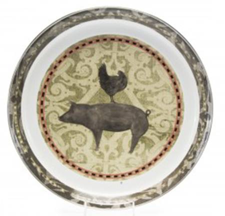 Farm To Table Enamelware 15" Round Tray