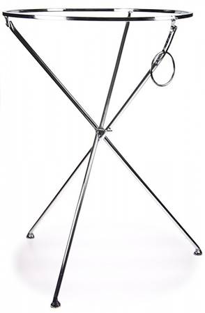 Rooster Royale Enamelware Collapsible Table Stand for 20" Round Tray