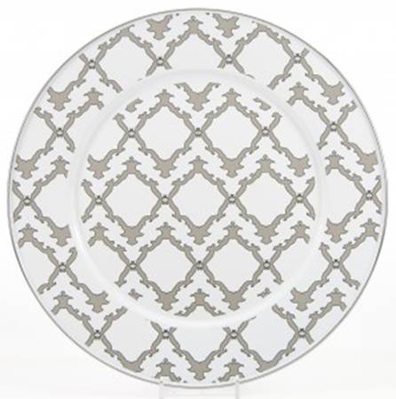 Charleston Taupe Enamelware Service Plate (Charger)