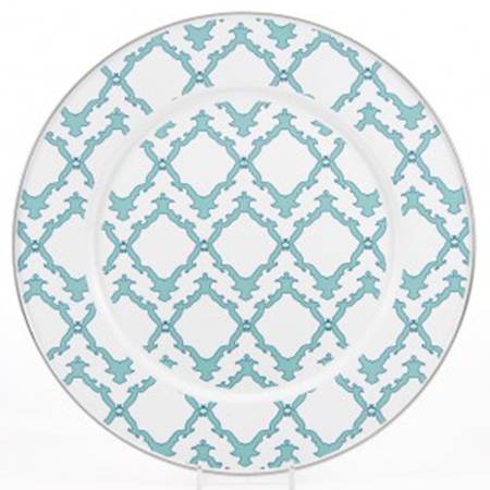 Charleston Green Enamelware Service Plate (Charger)