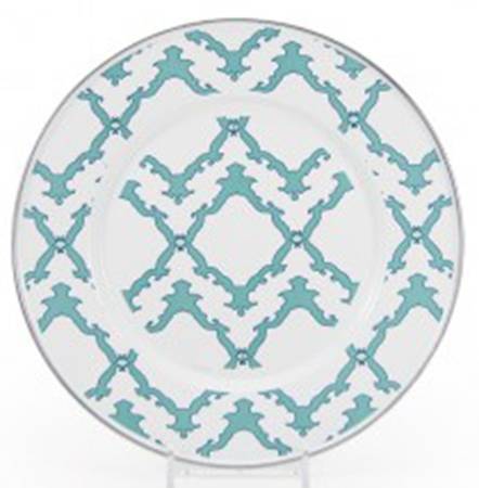 Charleston Green Enamelware Individual Sandwich Plate
