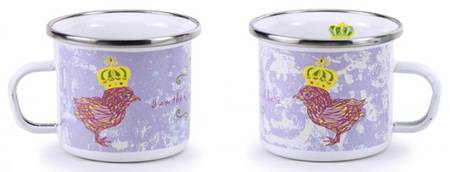 Chirp Girl Enamelware Child's Mug