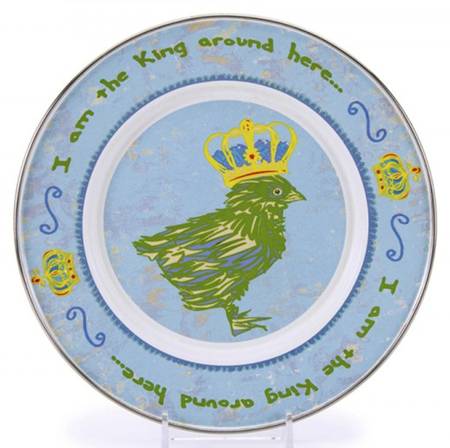 Chirp Boy Enamelware Child's Plate