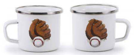 Baseball Boys Enamelware Child's Mug