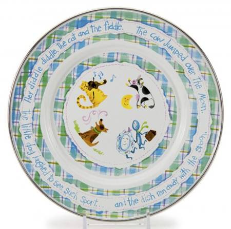 Nursery Rhyme Enamelware Child's Plate