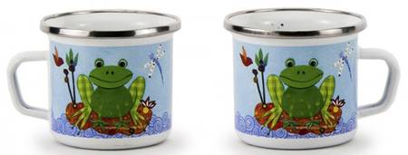 Leaping Enamelware Child's Mug