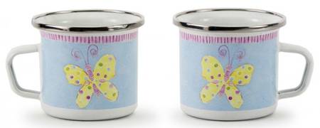 Fluttering Enamelware Child's Mug