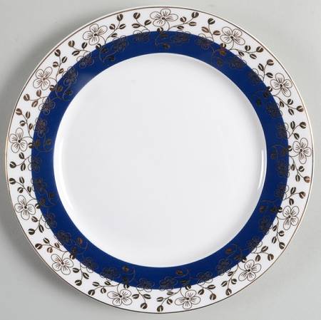 Cobalt Blue Gold Salad Plate
