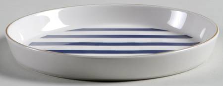 Big Navy Blue Dots Dessert/Pie Plate