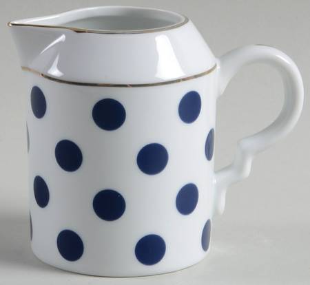 Big Navy Blue Dots Creamer