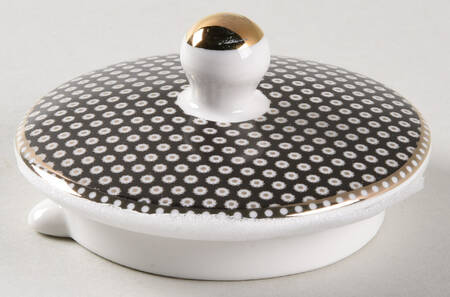 Black Gold Dots Lid for Teapot