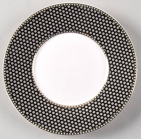Black Gold Dots Saucer for Flat Cup
