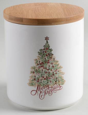 Star Tree Scallop Medium Canister & Lid