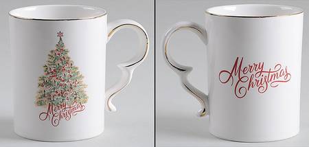 Star Tree Scallop Mug