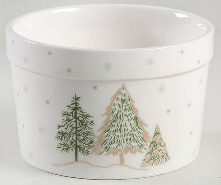 Green Gold Trees Ramekin
