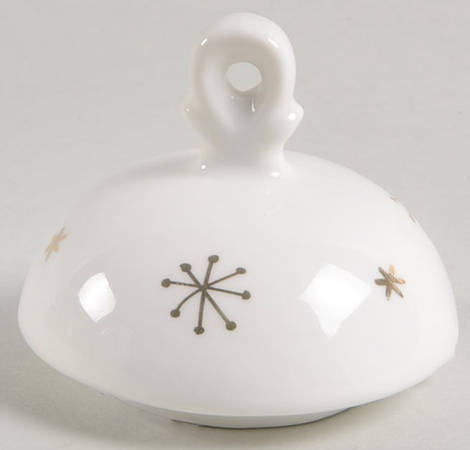 Green Gold Trees Lid for Sugar Bowl