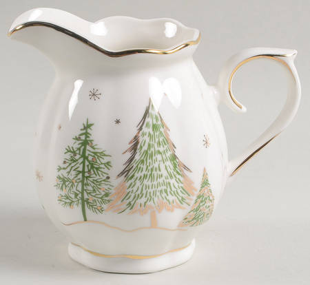 Green Gold Trees Creamer