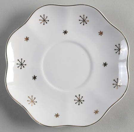 Green Gold Trees Saucer