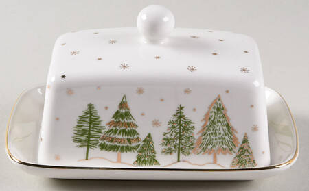 Green Gold Trees 1/4 Lb Covered Butter