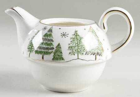 Green Gold Trees Tea for 1-Teapot No Lid