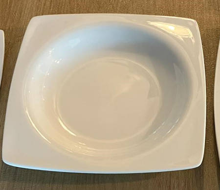 Straight Square Large Rim Soup Bowl
