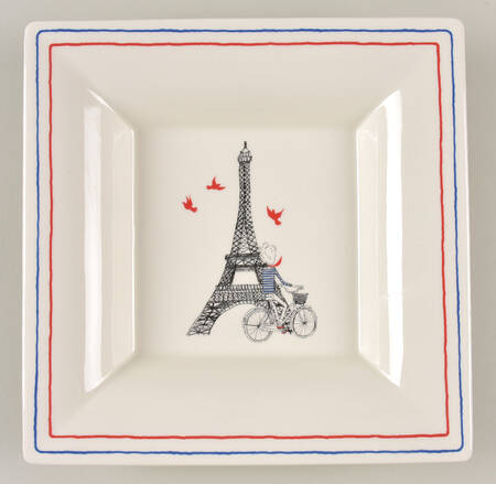 Ca C'est Paris 8" Square Tray