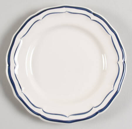 Filets Indigo (Dark Blue) Bread & Butter Plate
