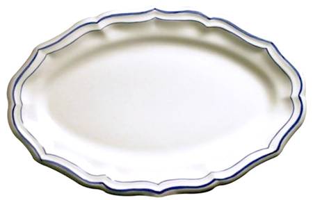 Filets Indigo (Dark Blue) 16" Oval Serving Platter