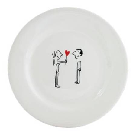 Les Amoureux Salad/Dessert Plate