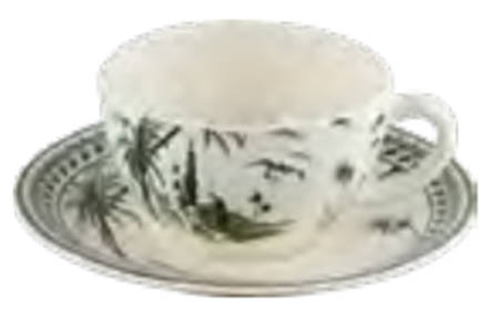 Les Depareillees Flat Cup & Saucer Set