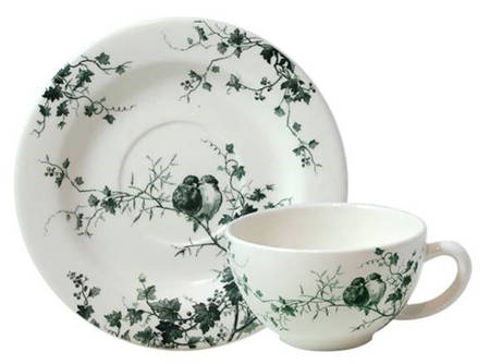 Les Oiseaux Breakfast Cup & Saucer Set