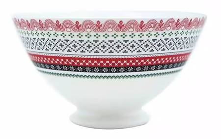 Scandinavian Winter 22" Round Deep Bowl