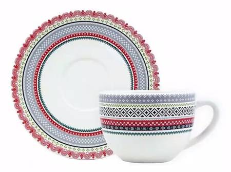 Scandinavian Winter Jumbo Cup & Saucer Set