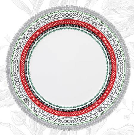 Scandinavian Winter Dinner Plate