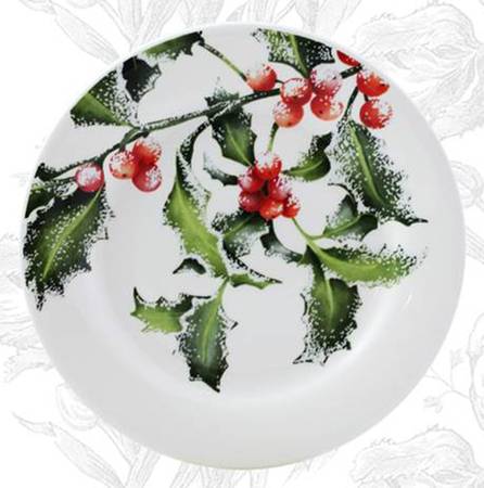 Holly Canape Plate