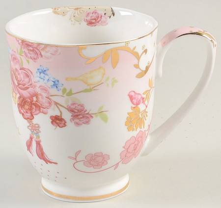 Pink Rose Dots Mug