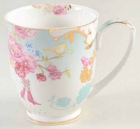 Pink Rose Dots Mug