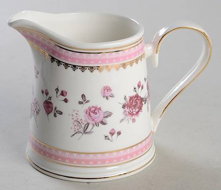 Pink Rose (Pink Band) Creamer