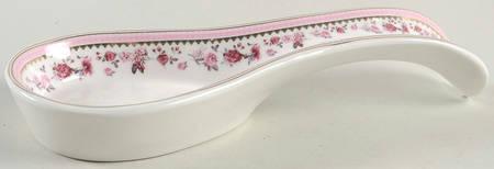 Pink Rose (Pink Band) Spoon Rest/Holder (Holds 1 Spoon)
