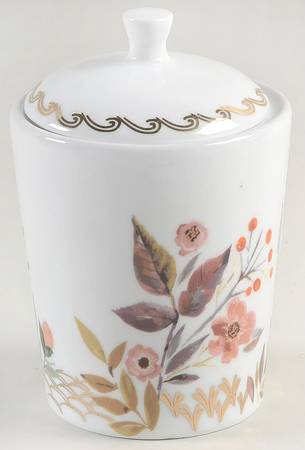Forest Leaves Sugar Bowl & Lid