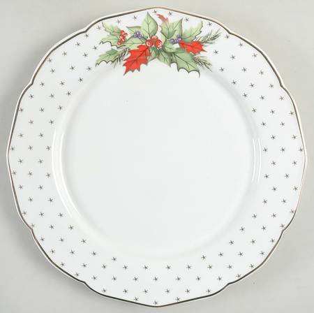 Holly Dots Salad Plate