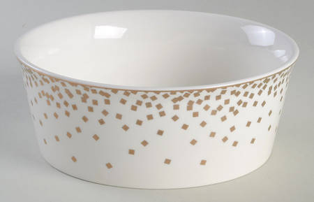 Gold Square Confetti Medium Pet Bowl