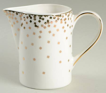 Gold Square Confetti Creamer
