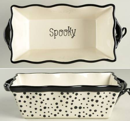 Halloween (Black Dots) Loaf Pan