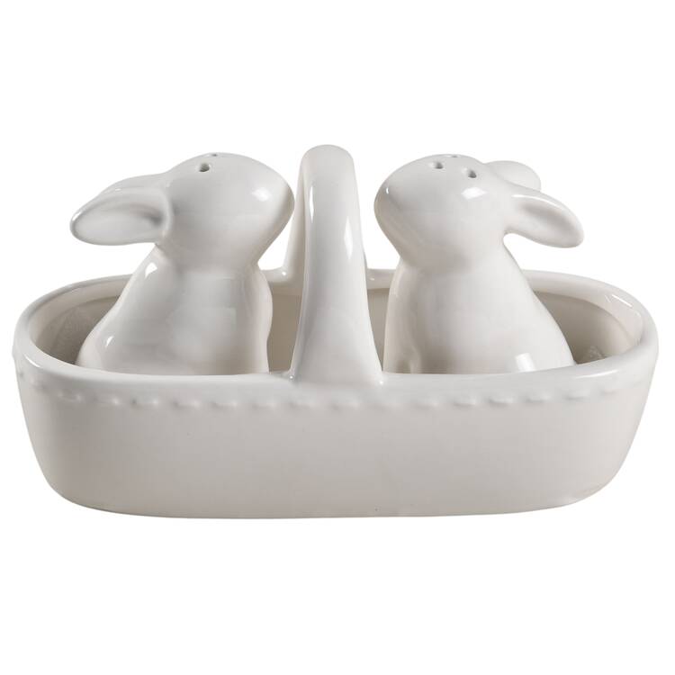 Bunny (Figural) Figural Salt & Pepper Set - 3 Piece