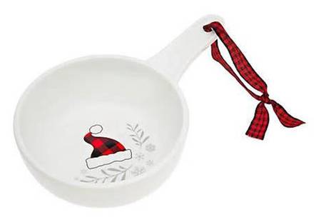 Holiday Plaid Small Round Serving Bowl