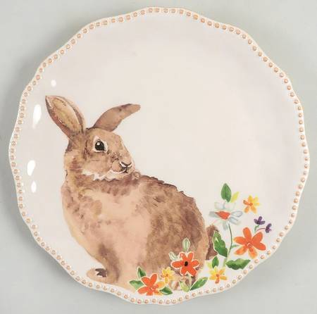 Brown Bunny Salad Plate