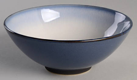 Serene Fountain Blue Soup/Cereal Bowl