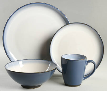 Serene Fountain Blue 4 Piece Place Setting