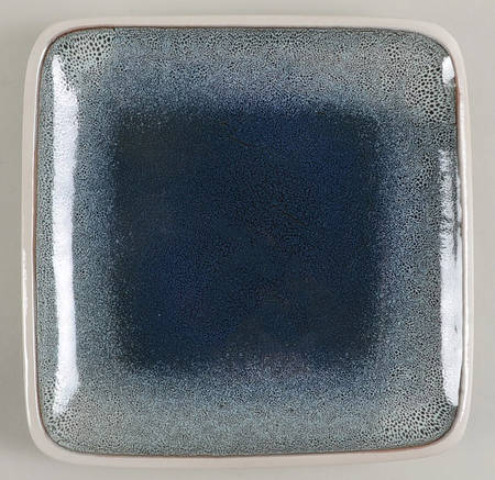Namastay Blue Square Salad/Dessert Plate